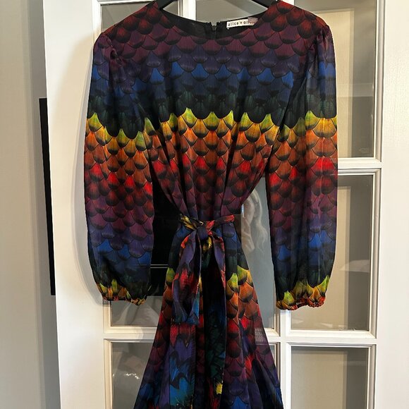 Alice + Olivia Rainbow Ombre Mina dress - Picture 2 of 6